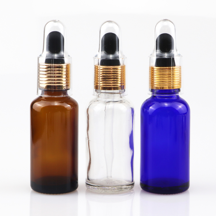 hot sale Small 10ml 30 Ml 50ml Dropper Serum Bottles  Essential Oil Bottle Serum Bottle With Dropper and hat