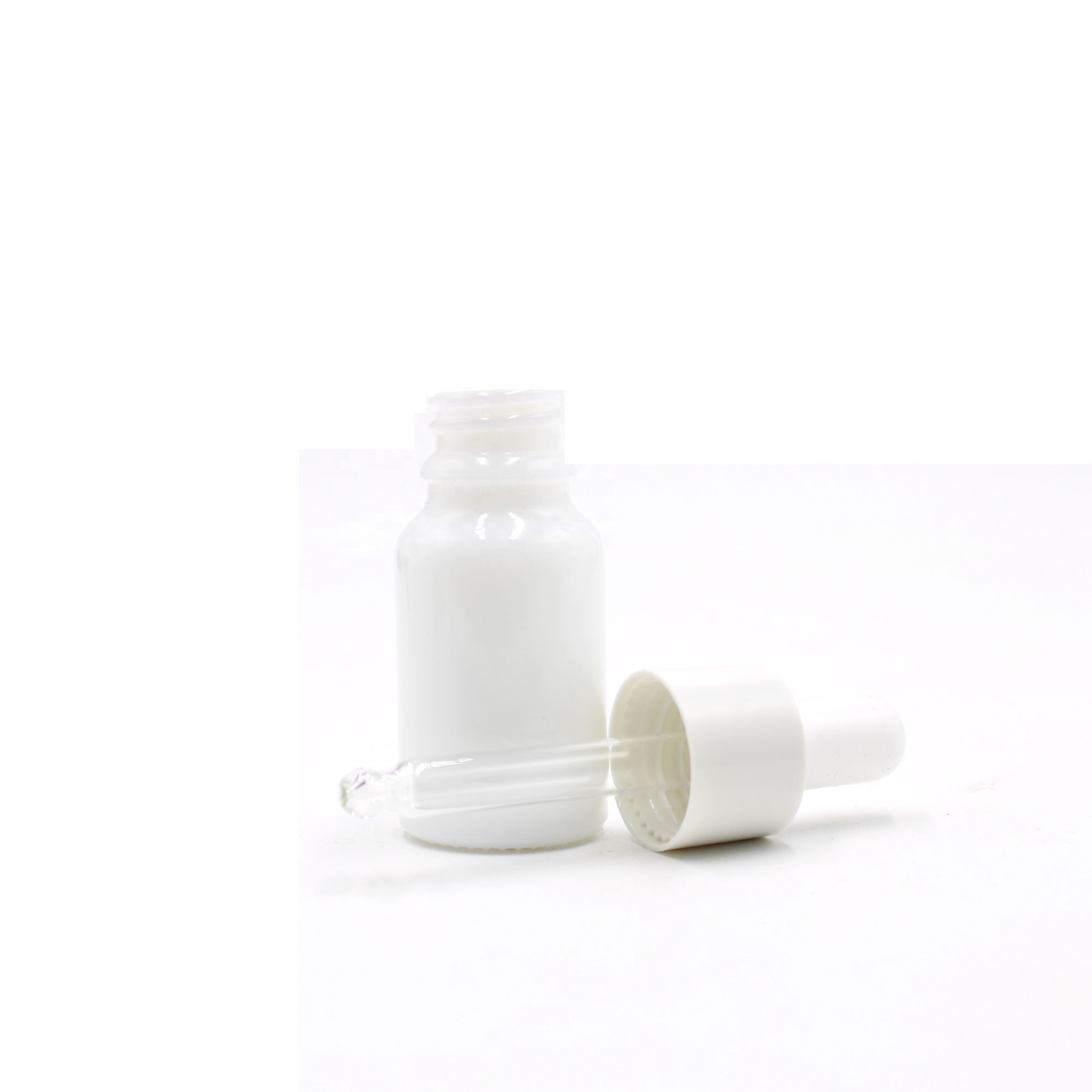 hot sale White Porcelain Essential Oil Cosmetic Packaging Glass Dropper Bottle20ml 30ml 50ml 100ml