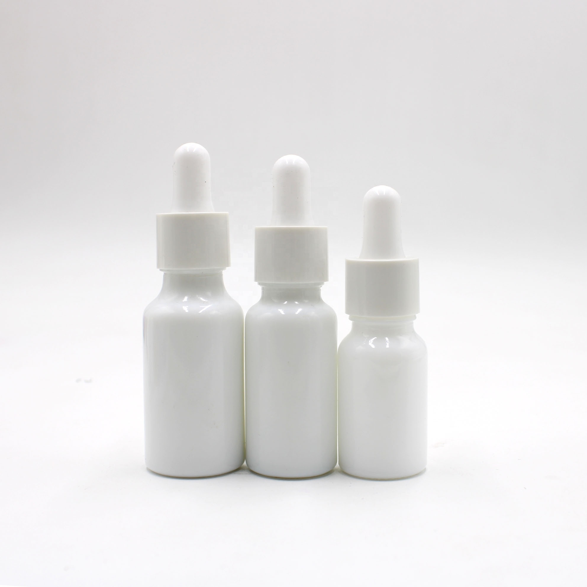 hot sale White Porcelain Essential Oil Cosmetic Packaging Glass Dropper Bottle20ml 30ml 50ml 100ml