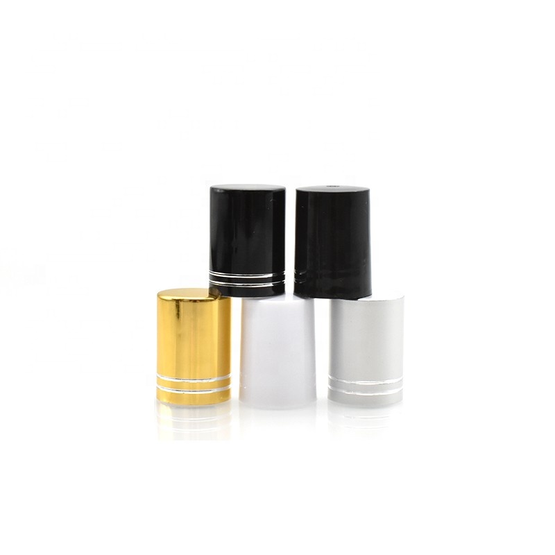 hot sale amber 10 ml roll on bottles with metal glass roller ball plastic screw cap for essential oil perfume cosmetic