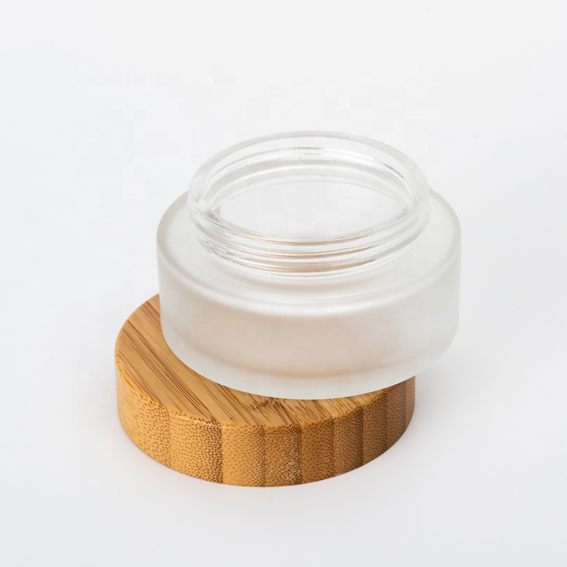 hot sale bamboo glass bottle cap candle jar with bamboo lid