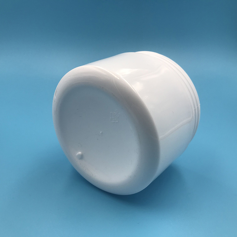 hot sale big sizes white plastic cosmetic packaging 500ml 500g face hair cream jar made of PP cosmetic containers