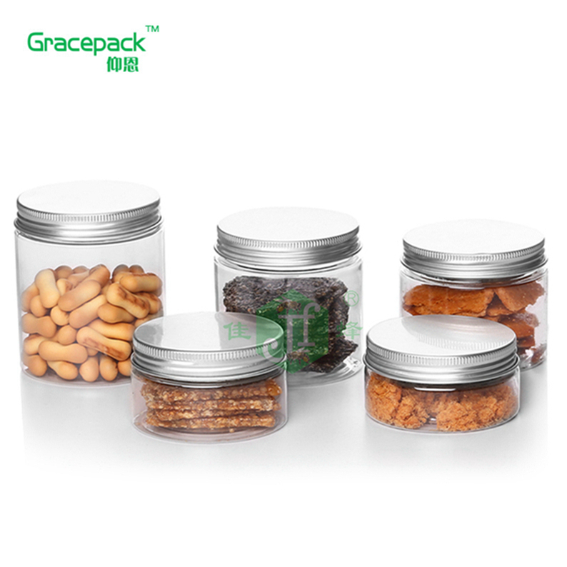 hot sale cheap empty clear plastic jar pet for food and cosmetic
