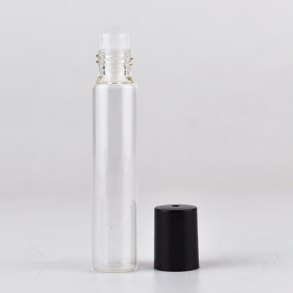 hot sale clear 5ml 10 ml roll on glass bottle for essential oil