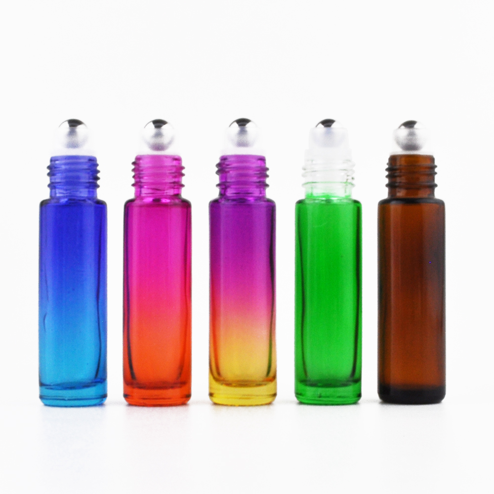 hot sale clear 5ml 10 ml roll on glass bottle for essential oil