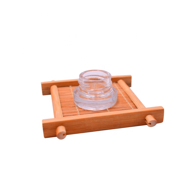 hot sale concentrate eye cream transparent 5g 7g 9g child resistant glass jar for tobacco