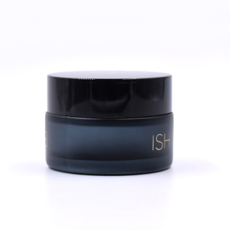 hot sale cosmetic packaging 30g 20g 15g glass moisturiser cream jars with plastic lid
