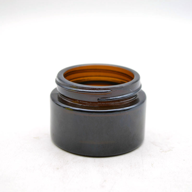hot sale empty 40ml cosmetic cream hair gel food container amber candle jar with screw lid