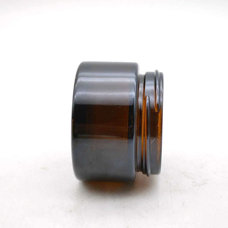 hot sale empty 40ml cosmetic cream hair gel food container amber candle jar with screw lid