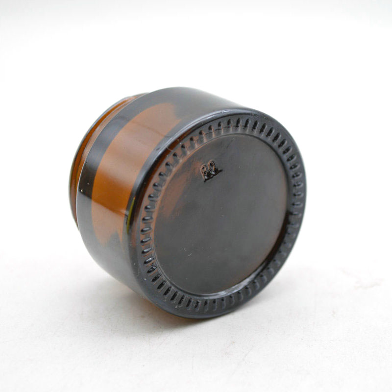 hot sale empty 40ml cosmetic cream hair gel food container amber candle jar with screw lid