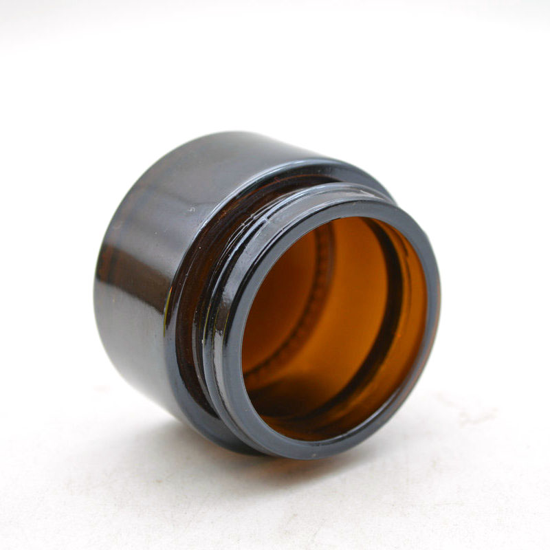 hot sale empty 40ml cosmetic cream hair gel food container amber candle jar with screw lid