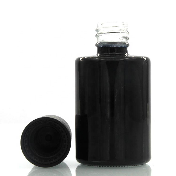 hot sale empty custom nail gel bottle black packaging 10ml with black cap wholesales