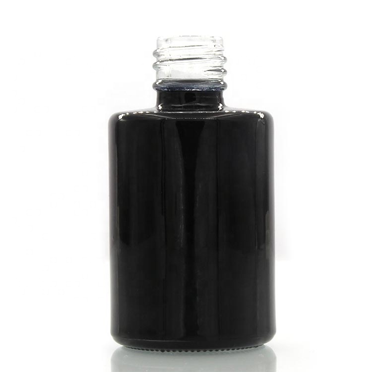hot sale empty custom nail gel bottle black packaging 10ml with black cap wholesales