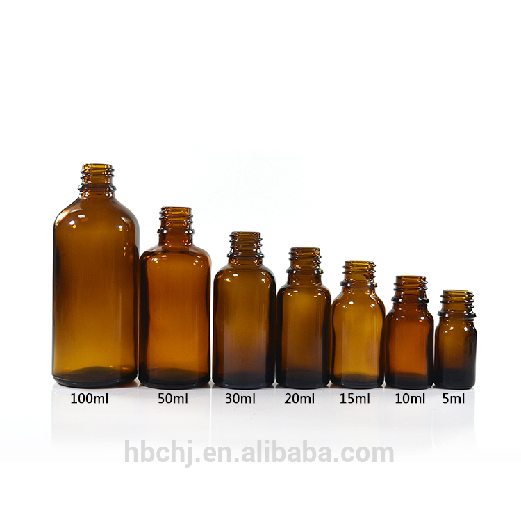 hot sale essential oil 10ml 15ml 20ml 30ml 50ml 100ml clear amber green blue glass dropper bottle with aluminum childproof lid