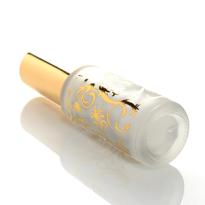 hot sale golden and silver 12 ml perfume glass bottle
