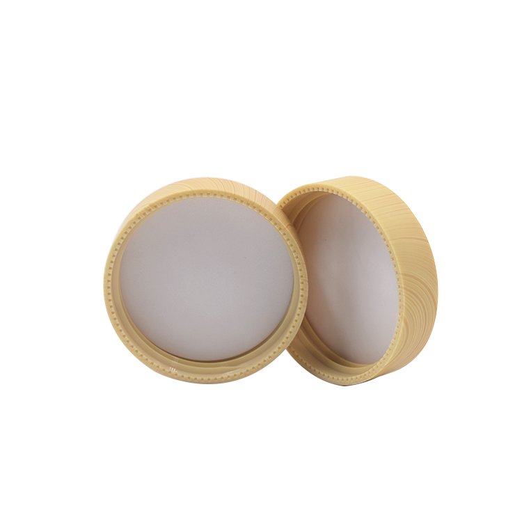 hot sale good quality beauty products 20g 30g 50g flat shoulder blue face eye cream glass jar with water transfer printing lid
