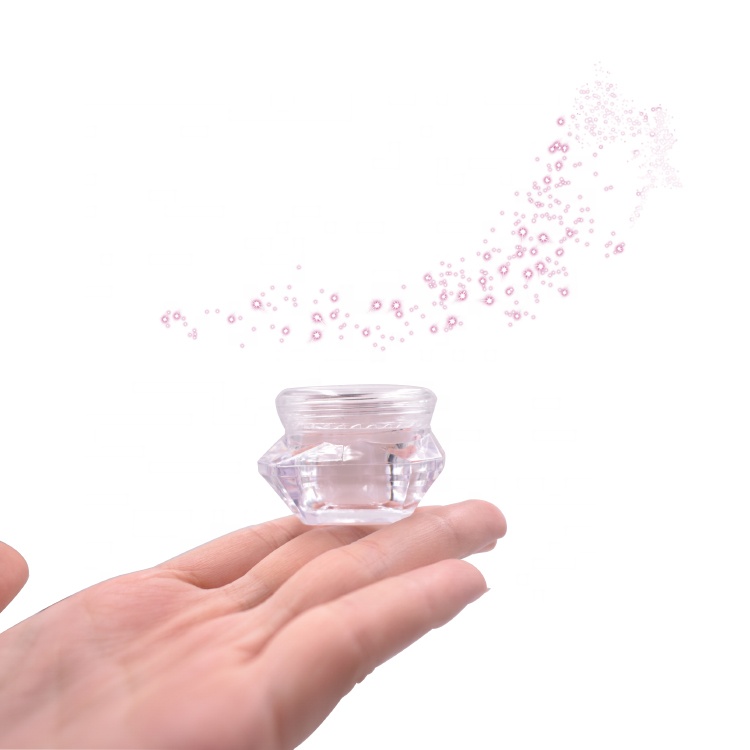 hot sale high end fancy sample acrylic jar 5g clear acrylic jar cosmetic cream for eye cream