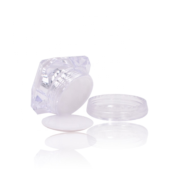 hot sale high end fancy sample acrylic jar 5g clear acrylic jar cosmetic cream for eye cream