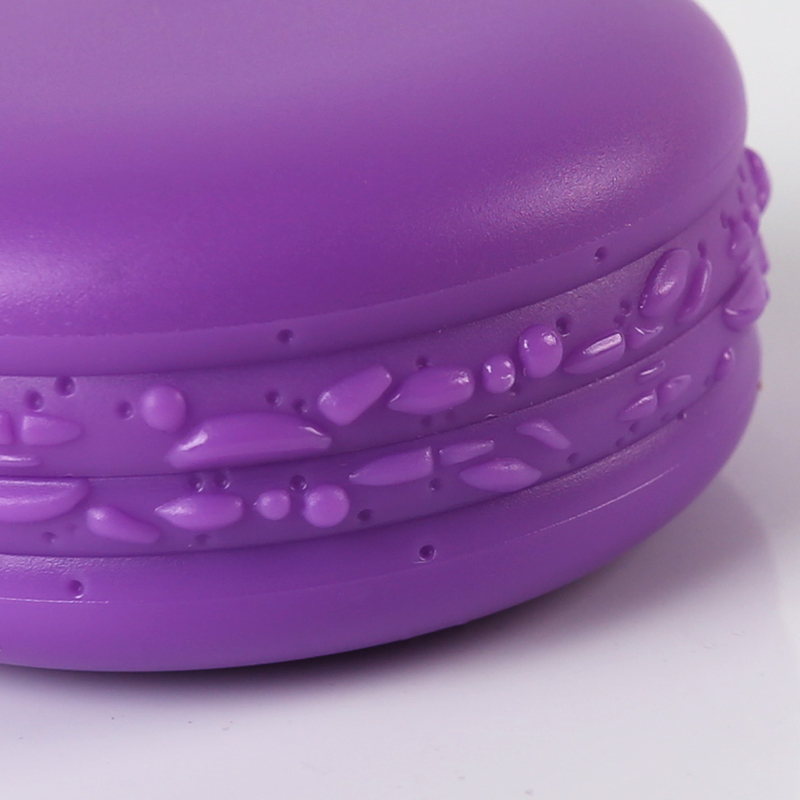 hot sale high quality 10g pp plastic empty macarons shaped cosmetic cream jar for lip and eye shadow manufacture