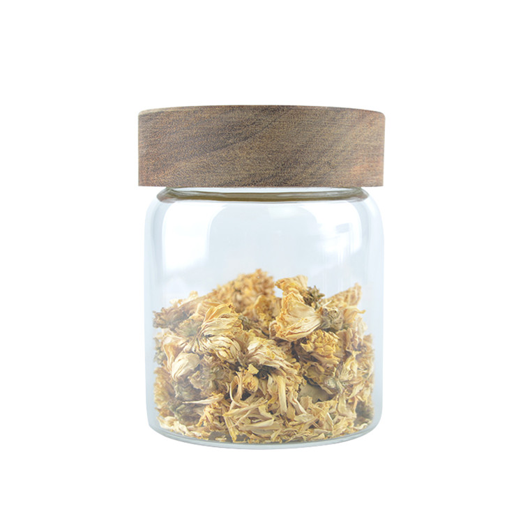 hot sale household sealed glass bottle jars clear storage glass jars