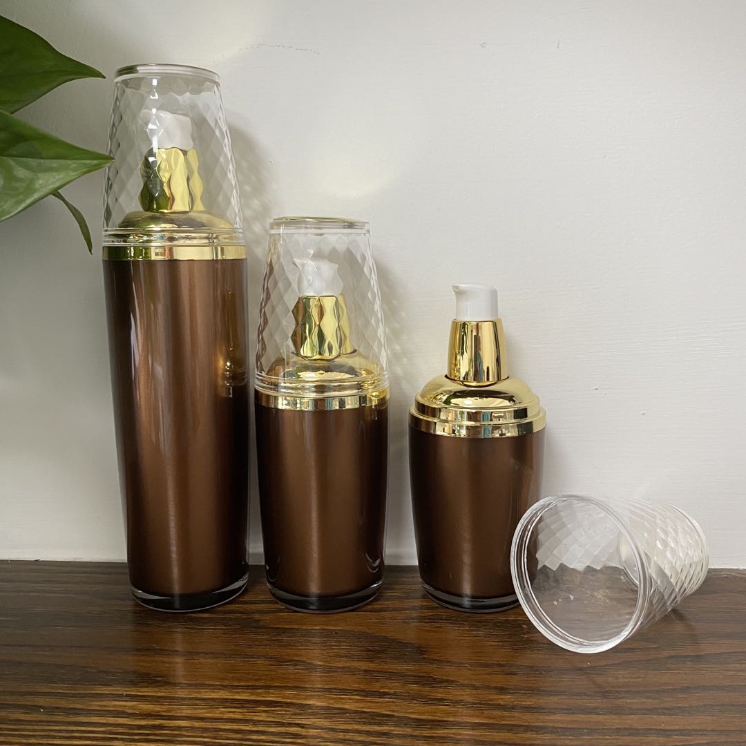 hot sale korean empty cream container luxury plastic cosmetics acrylic face cream jars set