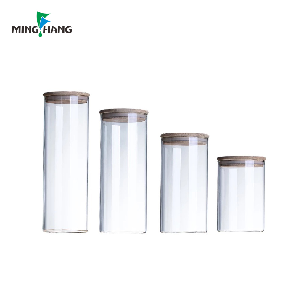 hot sale large cheap clear food storage glass jar wholesale