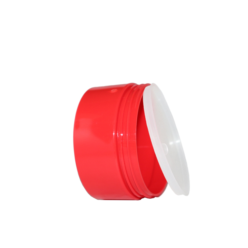 hot sale mason body container clear red 30g 40g 50g 60g 80g 100g plastic cream jar with aluminum lid