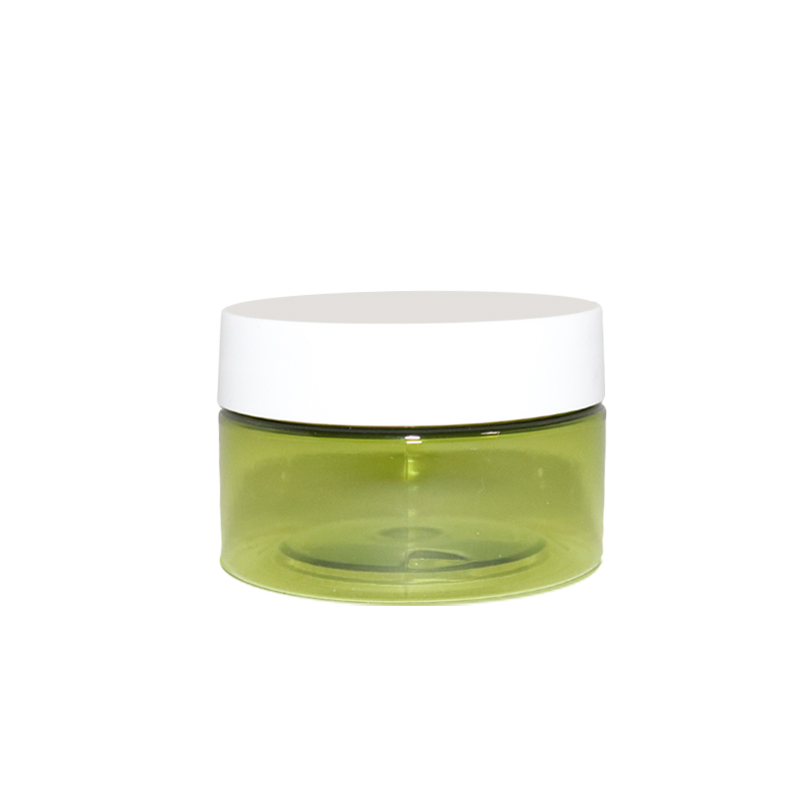 hot sale mason body container clear red 30g 40g 50g 60g 80g 100g plastic cream jar with aluminum lid