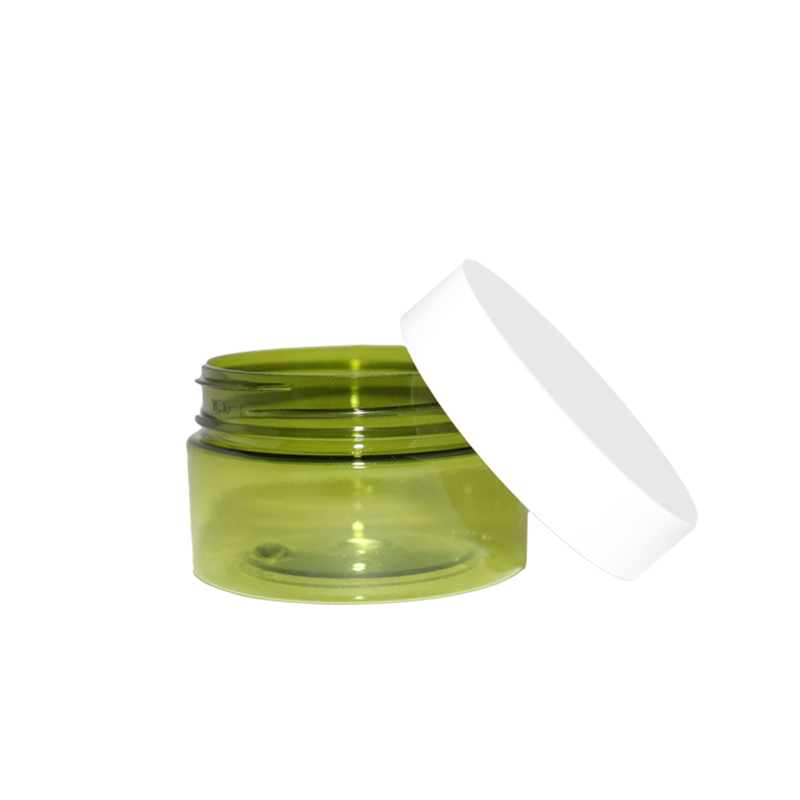 hot sale mason body container clear red 30g 40g 50g 60g 80g 100g plastic cream jar with aluminum lid