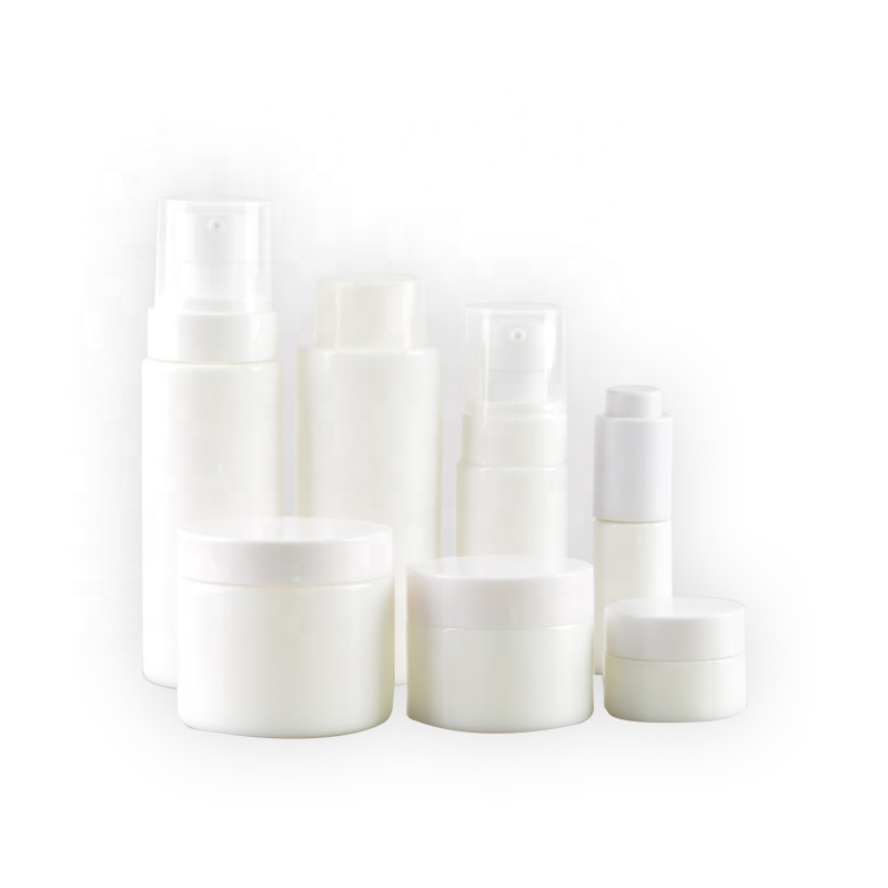 hot sale opal white glass cosmetic jar,cosmetic cream jar