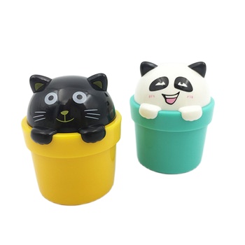 hot sale pp cosmetic containers cute animal carton baby care cream jar 20ml 25ml 30ml