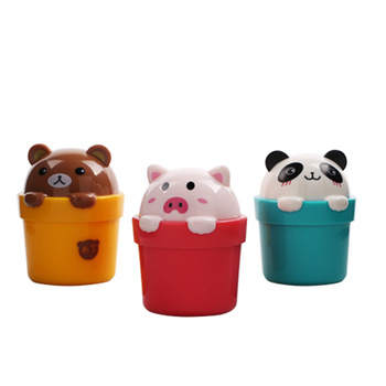 hot sale pp cosmetic containers cute animal carton baby care cream jar 20ml 25ml 30ml