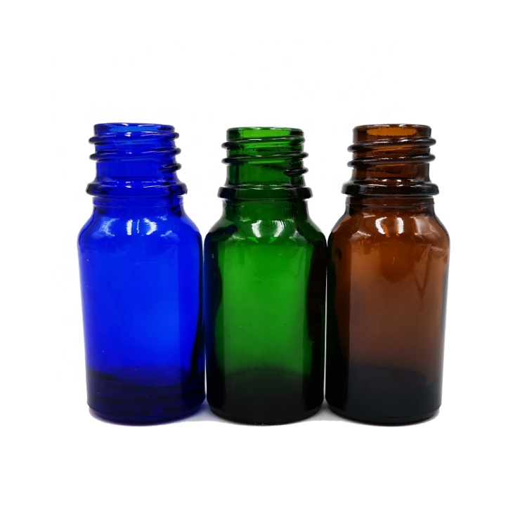 hot sale stocks oil dropper 10 ml glass bottle, green amber blue dropper bottle 10ml glass