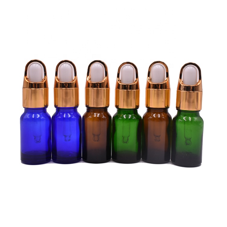 hot sale stocks oil dropper 10 ml glass bottle, green amber blue dropper bottle 10ml glass