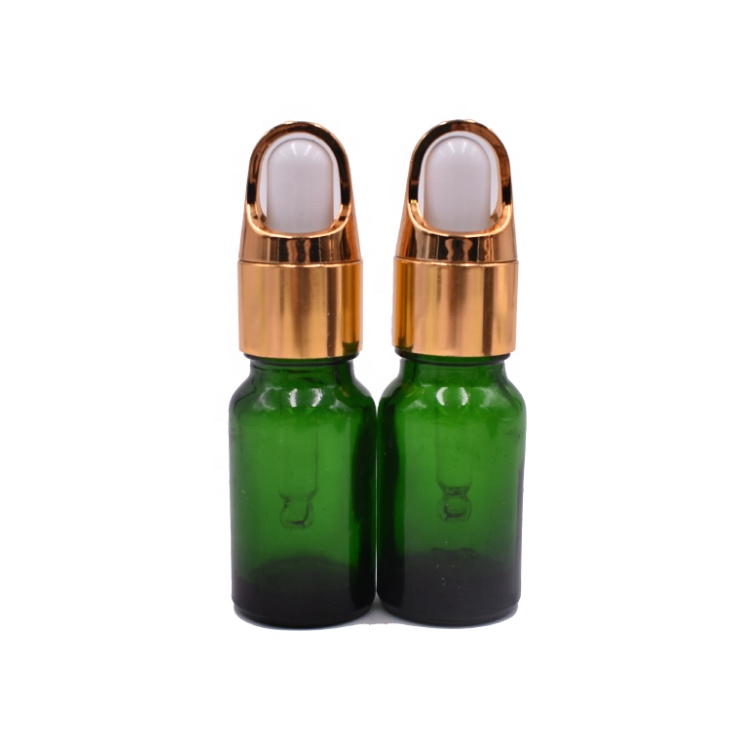 hot sale stocks oil dropper 10 ml glass bottle, green amber blue dropper bottle 10ml glass