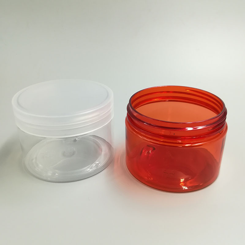 hot sale white plastic jar pet plastic bottle with pp plastic cap in stock 200ml 100ml 50ml