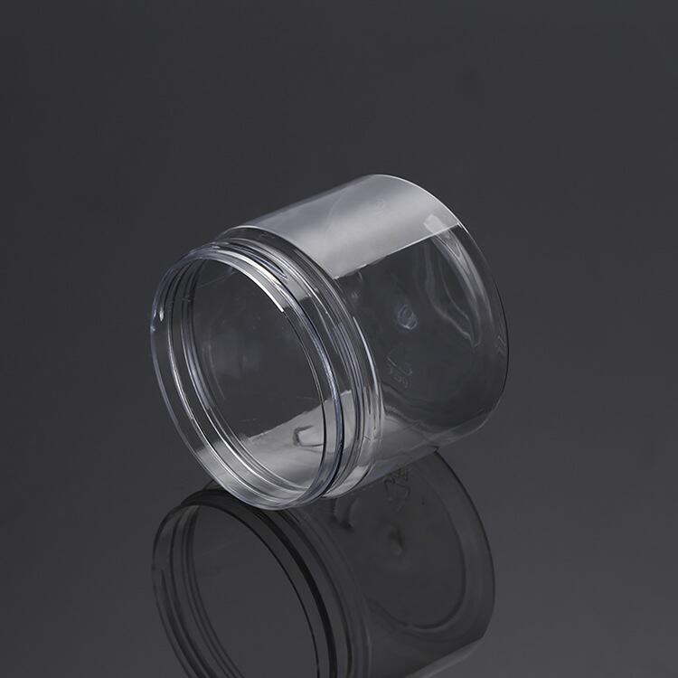 hot sales 30ml 50ml 100ml 120ml 200ml 250ml 500ml cosmetic packaging clear amber black pet plastic cream jar with plastic lid