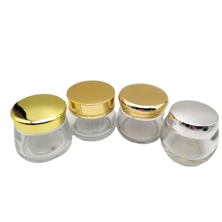 hot sell 100g cosmetic glass jar big container facial  jars
