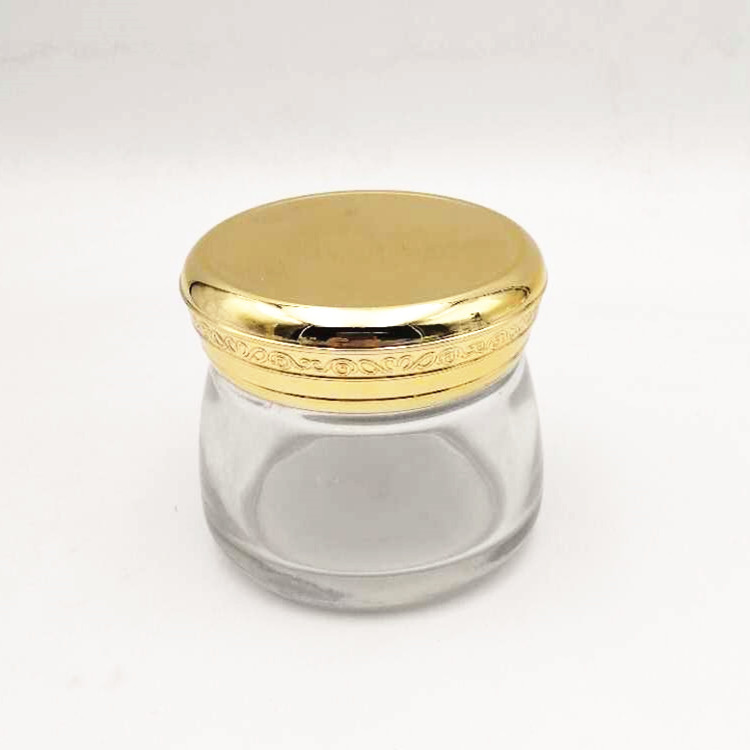 hot sell 100g cosmetic glass jar big container facial jars