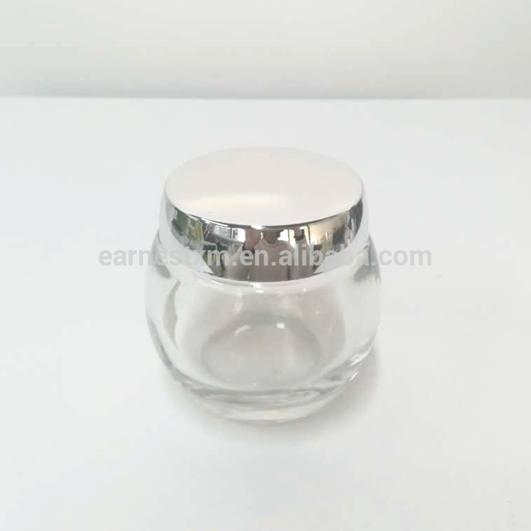 hot sell 100g cosmetic glass jar big container facial jars