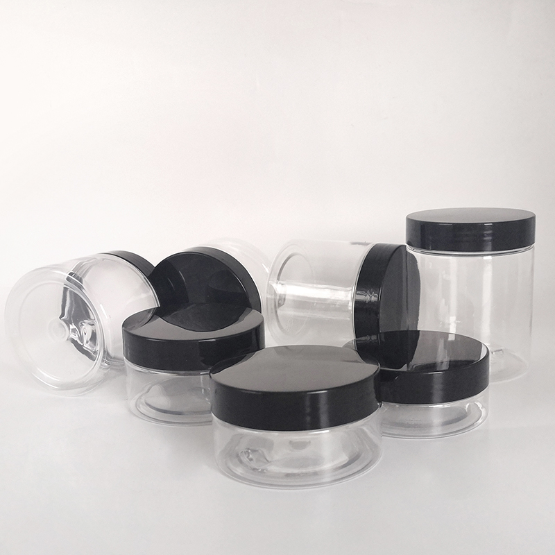 hot sell 2oz 3oz 4oz 5oz 8oz plastic bottles with black white silver gold color lids