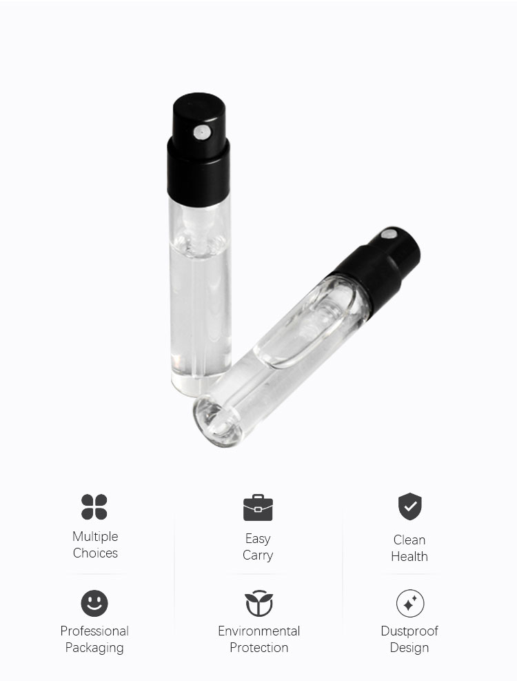 hot sell 3ml glass tube bottle tester