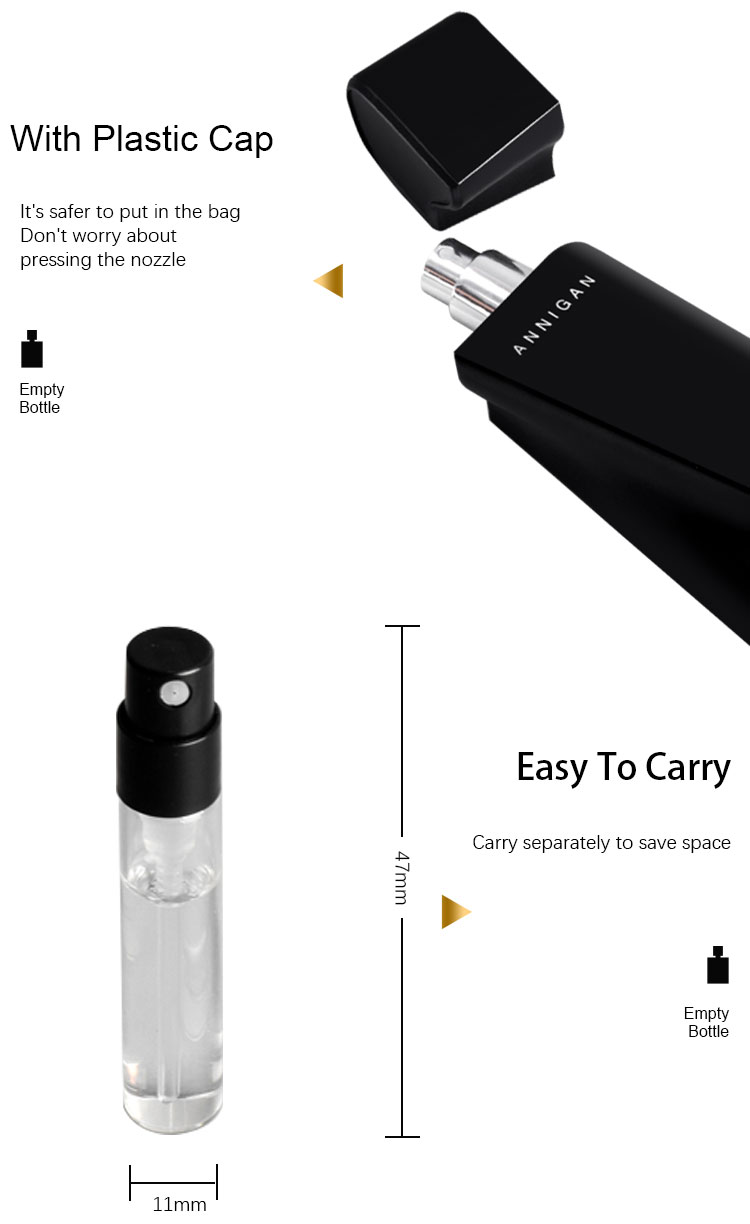 hot sell 3ml glass tube bottle tester