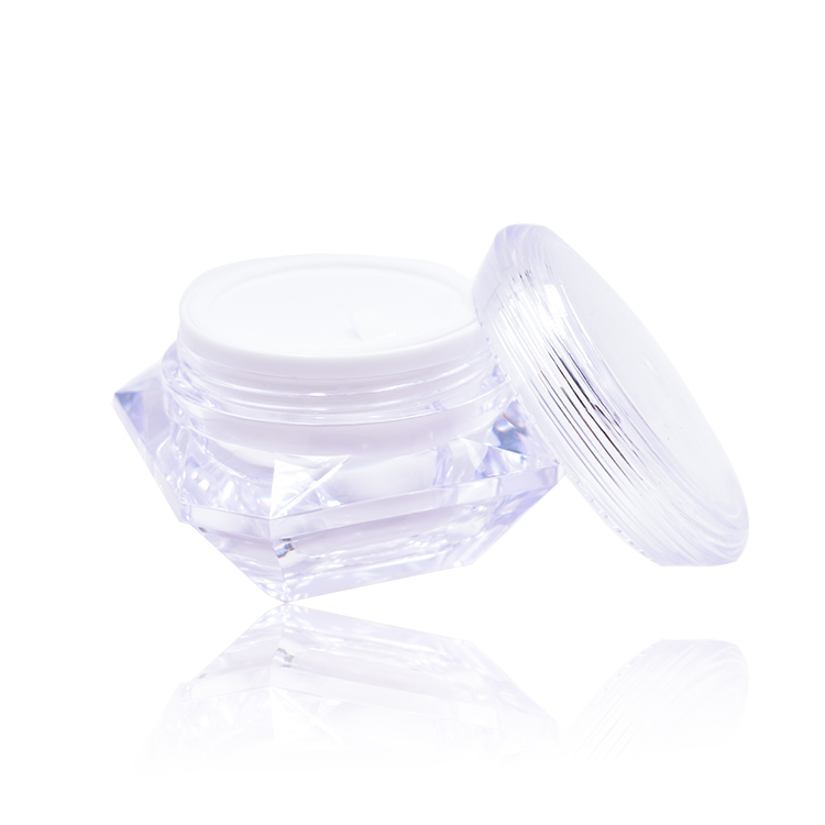 hot sell 50g custom cosmetic packaging elegant empty face Acrylic cream jars