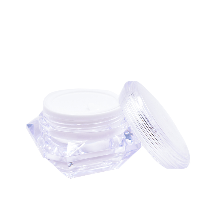hot sell 50g custom cosmetic packaging elegant empty face Acrylic cream jars