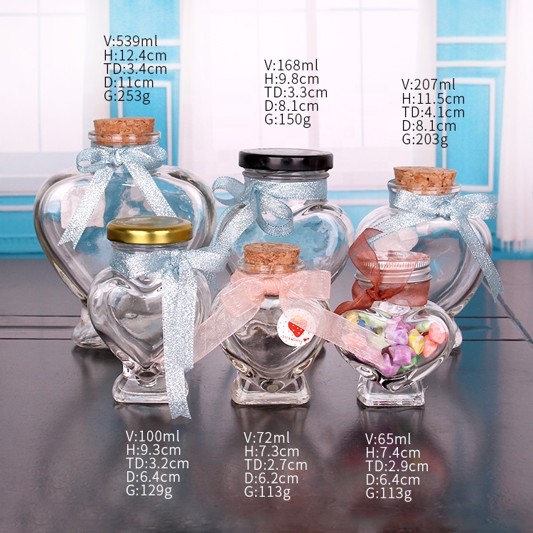 hot sell 50ml 70ml 150ml star shaped glass wishing jar with cork
