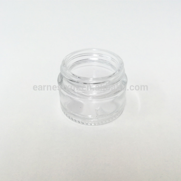hot sell 5g 10g 15g 20g 30g 50g 75g 100g clear glass cosmetic jar