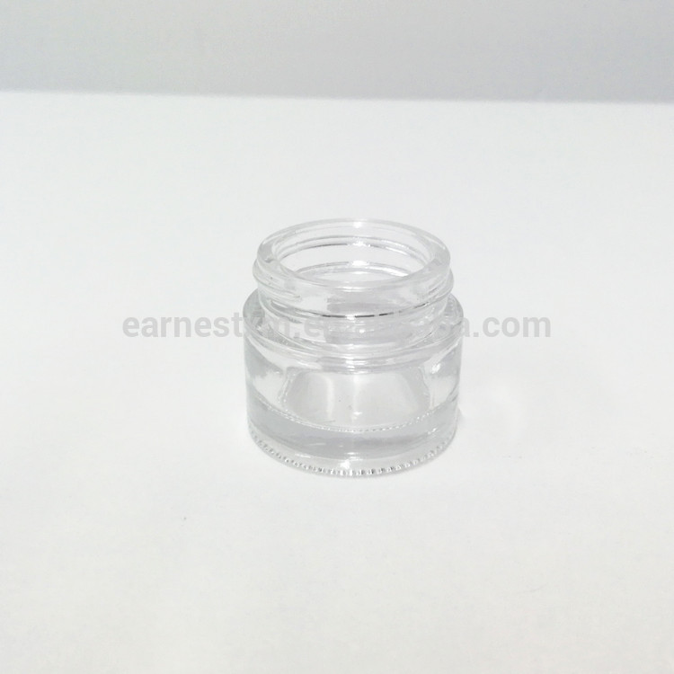 hot sell 5g 10g 15g 20g 30g 50g 75g 100g clear glass cosmetic jar