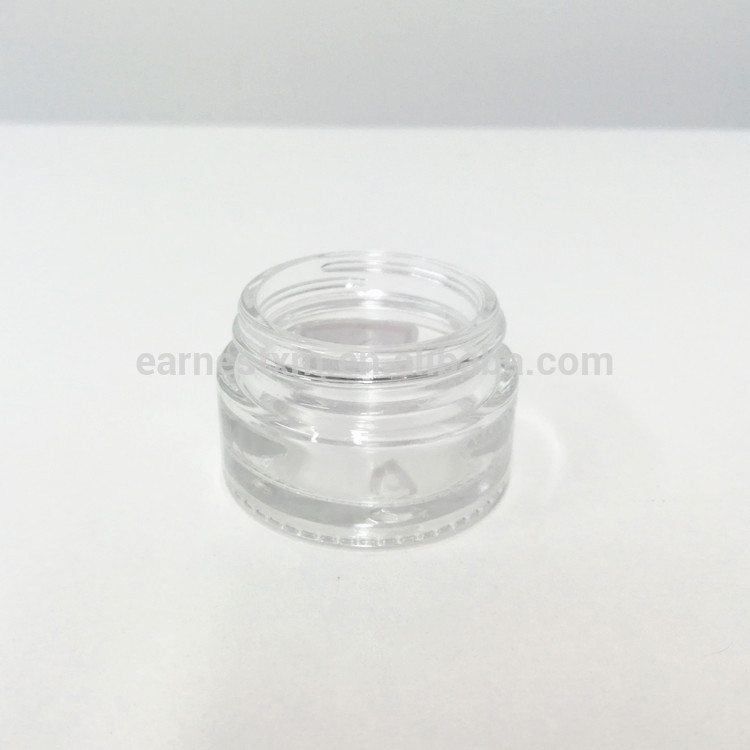 hot sell 5g 10g 15g 20g 30g 50g 75g 100g clear glass cosmetic jar