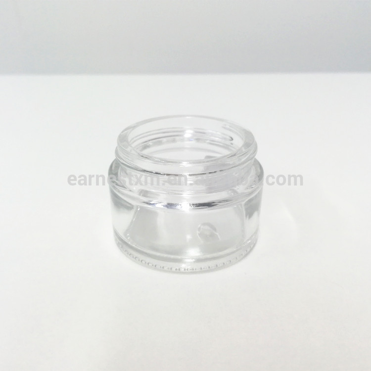 hot sell 5g 10g 15g 20g 30g 50g 75g 100g clear glass cosmetic jar